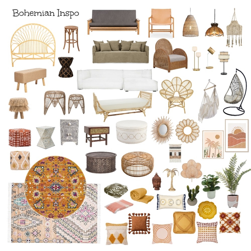 Boho Inspo Mood Board by MelissaKW on Style Sourcebook