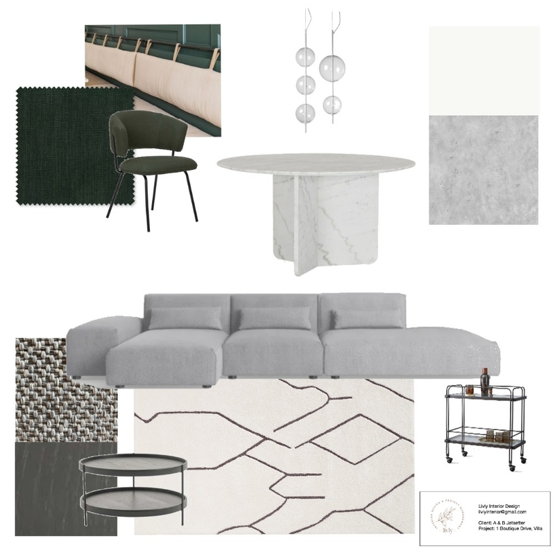 Client 1 Villa final Mood Board by livinterior on Style Sourcebook