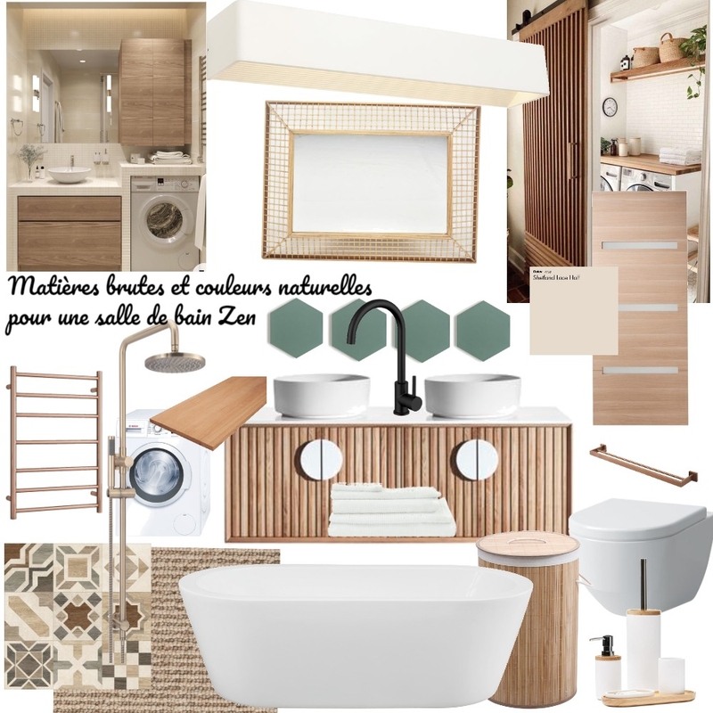 Salle bain zen et naturelle Mood Board by Tatiana Milanovic on Style Sourcebook