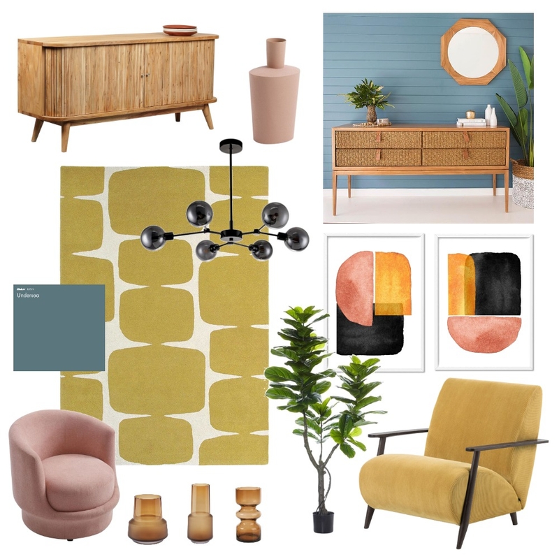 Mid Century Living Mood Board by TasminBayley on Style Sourcebook