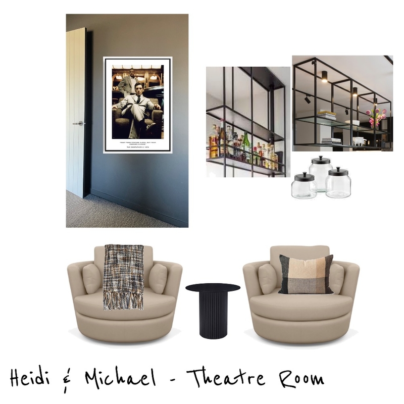 Heidi & Michael - Theatre Room Mood Board by rebeccawelsh on Style Sourcebook