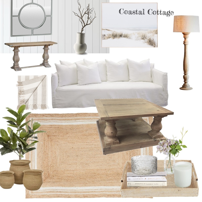 Coastal cottage lounge Mood Board by rhiannabarnewall on Style Sourcebook