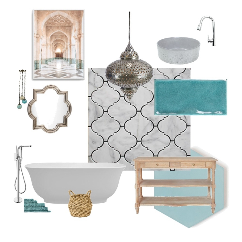 Moroccan Bathroom Mood Board by KateA on Style Sourcebook