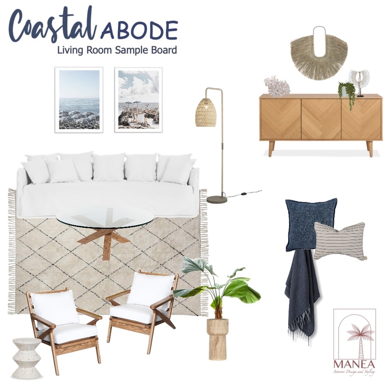 Coastal Abode Living Room Mood Board by Manea Interior Design & Styling on Style Sourcebook