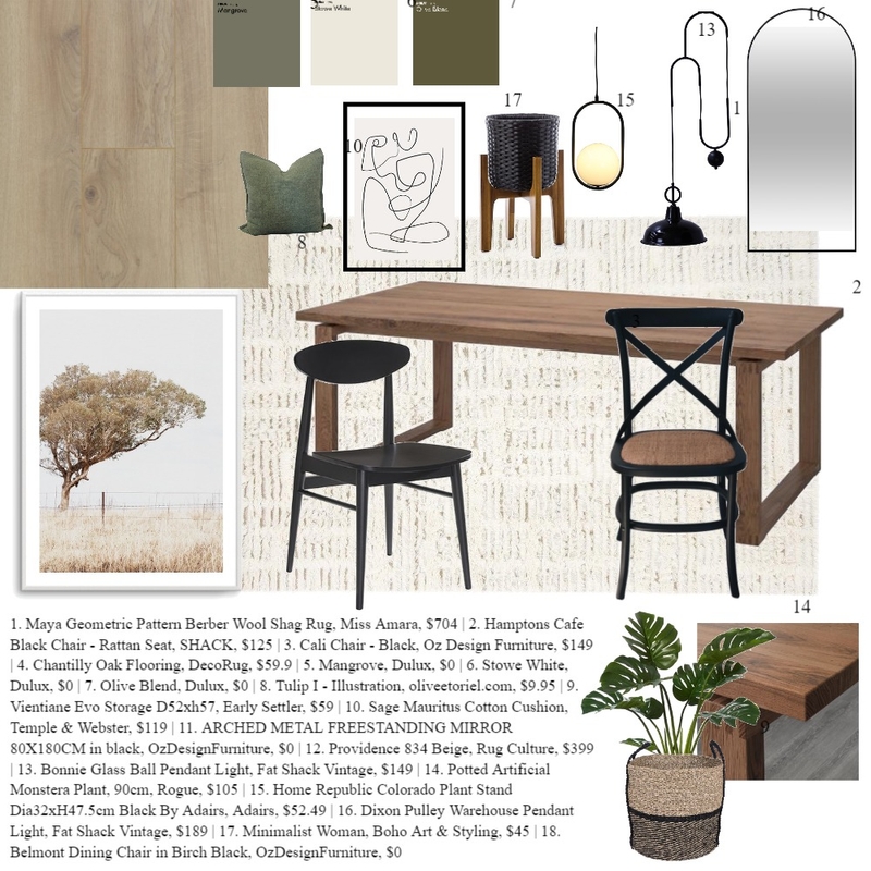 Dining Mood Board by sidetuzun on Style Sourcebook