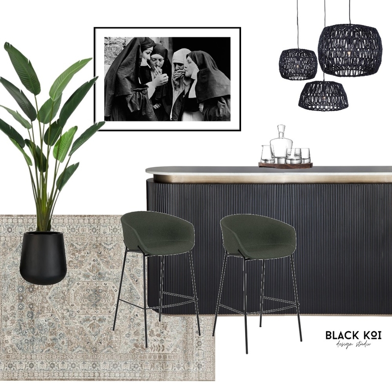 Bar - Naughty Nuns Mood Board by Black Koi Design Studio on Style Sourcebook