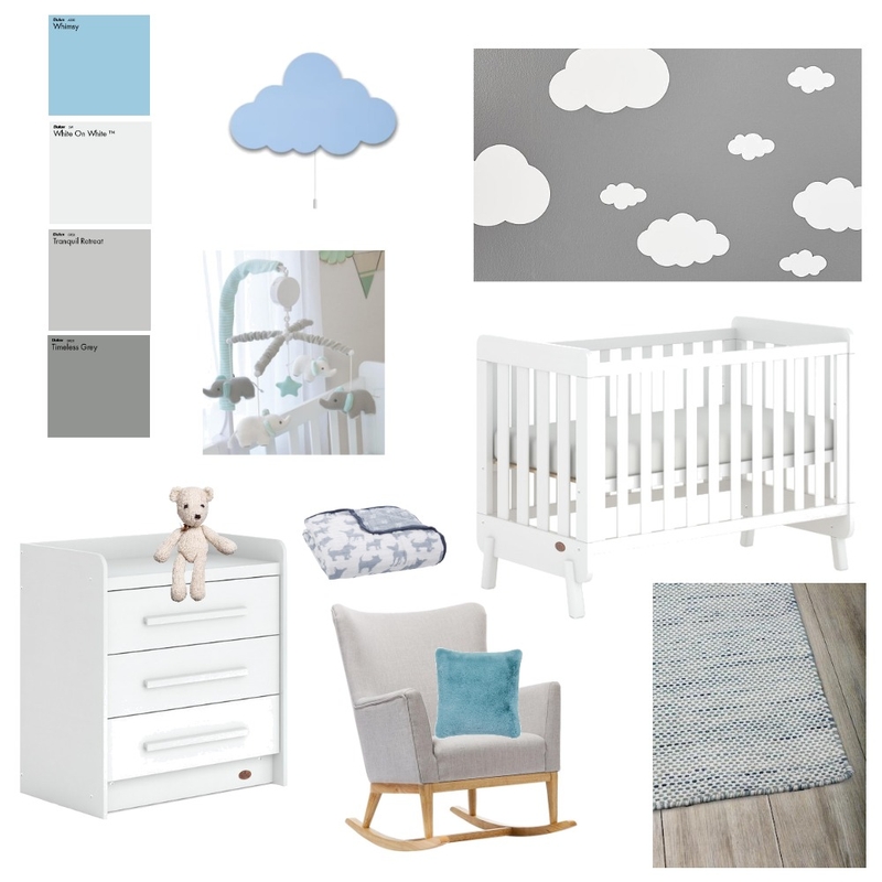 Baby Boy's Nursery Mood Board by Interiors By Zai on Style Sourcebook