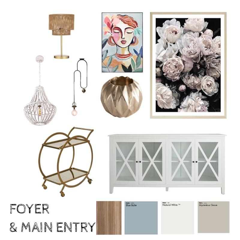 Hollywood Foyer/Main Entry Mood Board by Bilon on Style Sourcebook