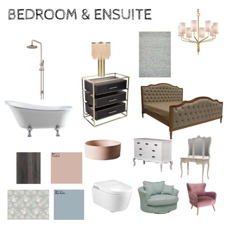 HOLLYWOOD - BEDROOM & ENSUITE Mood Board by Bilon on Style Sourcebook