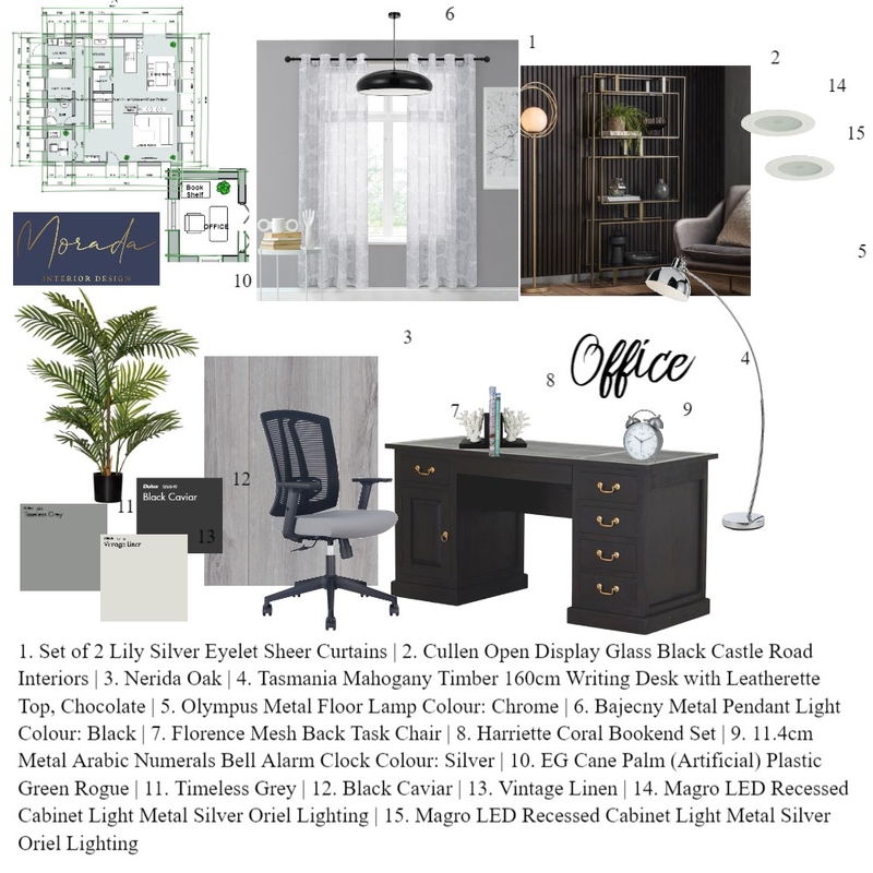 Module 9 Office Mood Board by Brenda Maps on Style Sourcebook