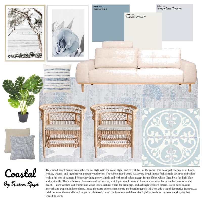 Coastal Mood Board Mood Board by Elaina on Style Sourcebook