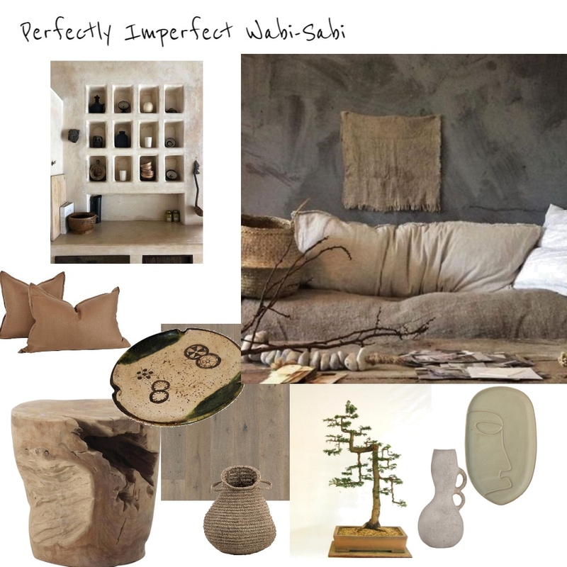 Modern Wabi Sabi Mood Board by shivanagould on Style Sourcebook