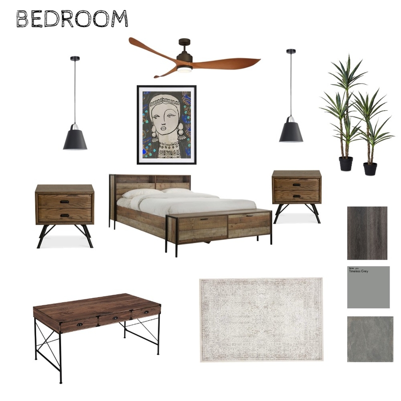 INDUSTRIAL - BEDROOM 2 Mood Board by Bilon on Style Sourcebook