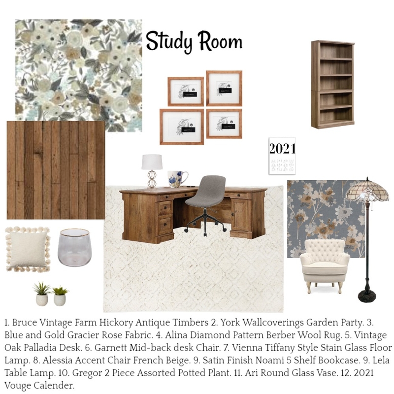 Study Room Module 9 Mood Board by BriannaStarr on Style Sourcebook