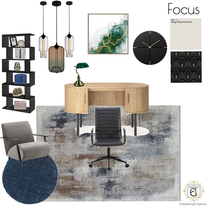 Focus - Office Mood Board by Embellished Interiors on Style Sourcebook