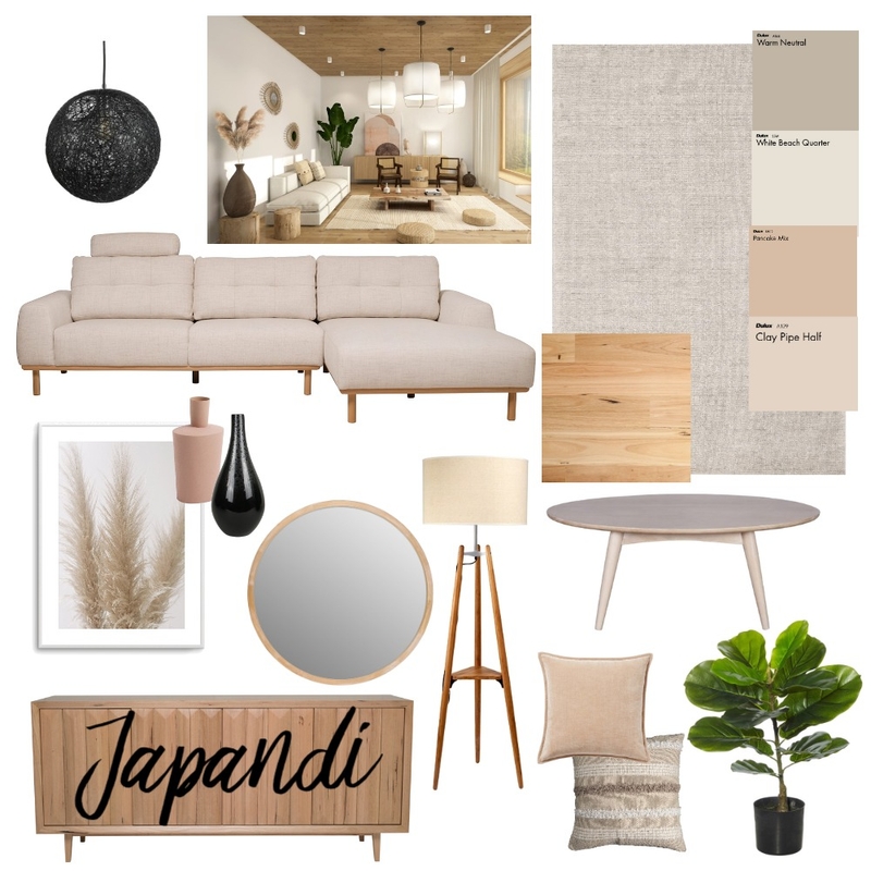 Japandi Mood Board by kaitharper on Style Sourcebook