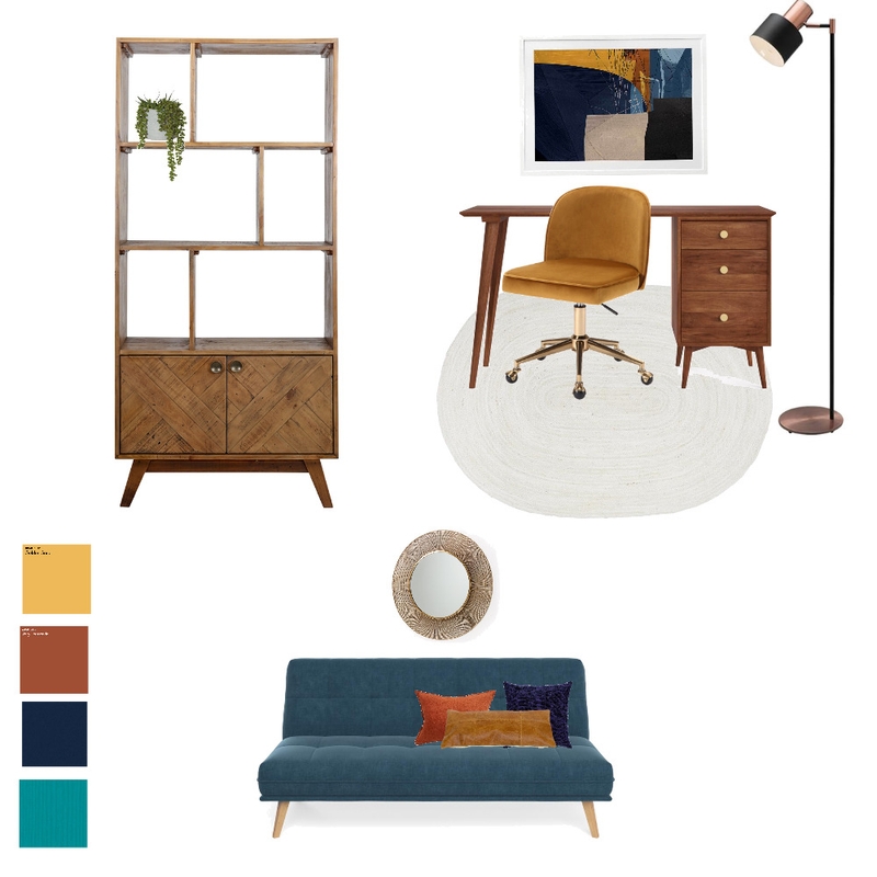 Mid Century Modern Mood Board by bellla on Style Sourcebook