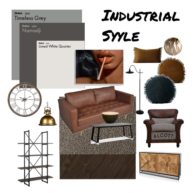 industrial Mood Board by Harford Jo Interiors on Style Sourcebook