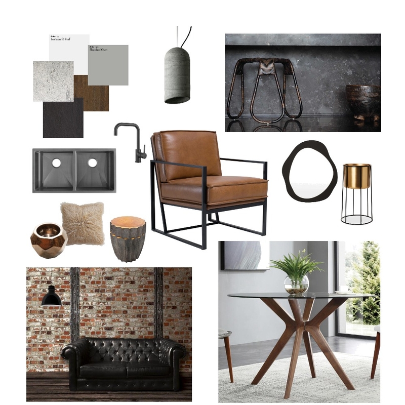 Industrial Mood Board by ecco designs on Style Sourcebook