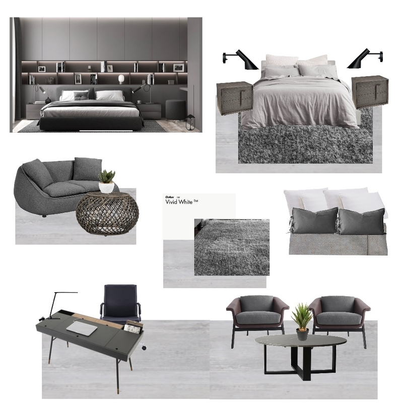 Master's Bedroom - Grayscale Mood Board by sulo.creatives on Style Sourcebook