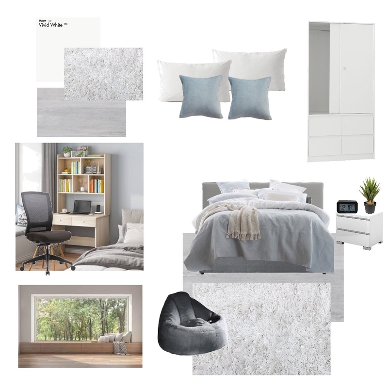 Boy's Bedroom - Grayscale Mood Board by sulo.creatives on Style Sourcebook