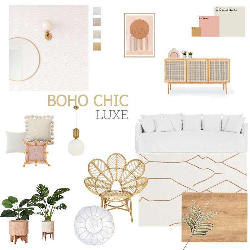 Boho Chic Luxe Mood Board by DKB PROJECTS on Style Sourcebook