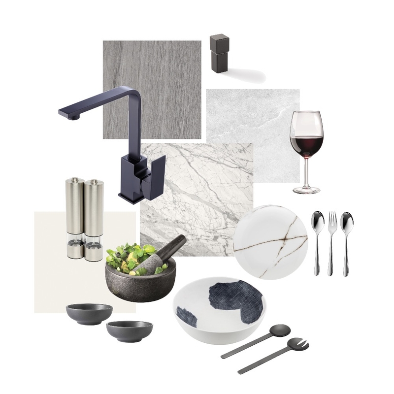 Kitchen - stone + laminex Mood Board by Stella George Design on Style Sourcebook