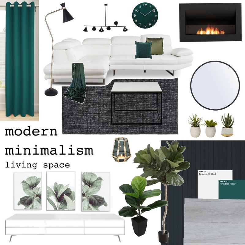 Modern minimalistic living space Mood Board by Lux designs by Jess on Style Sourcebook