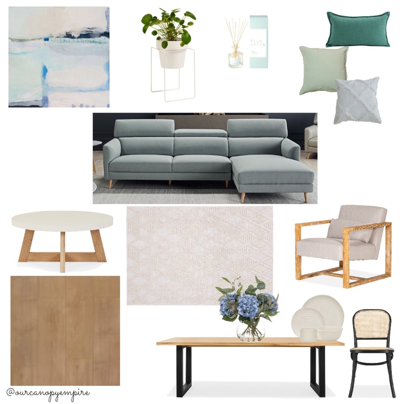 Living & Dining Mood Board by ourcanopyempire on Style Sourcebook