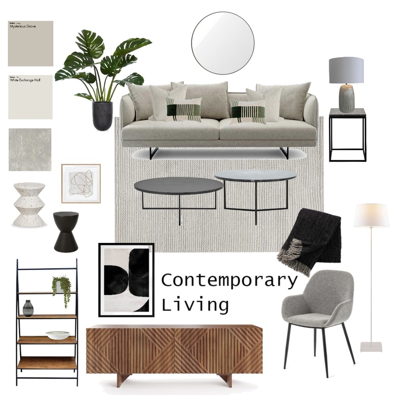 Contemporary Living Mood Board by Gabriela Sorrentino on Style Sourcebook