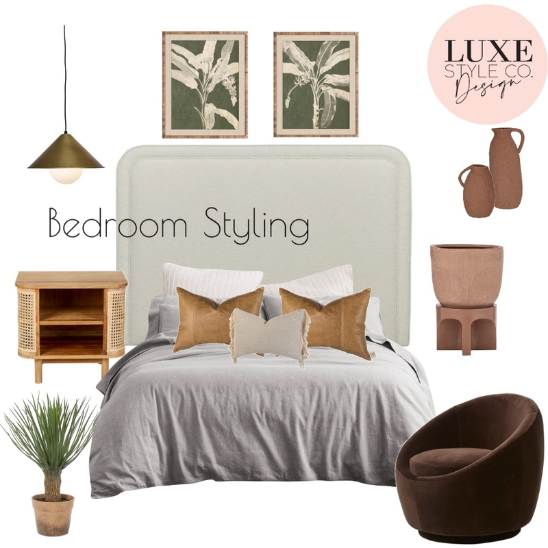 Japandi Bedroom Mood Board by Luxe Style Co. on Style Sourcebook