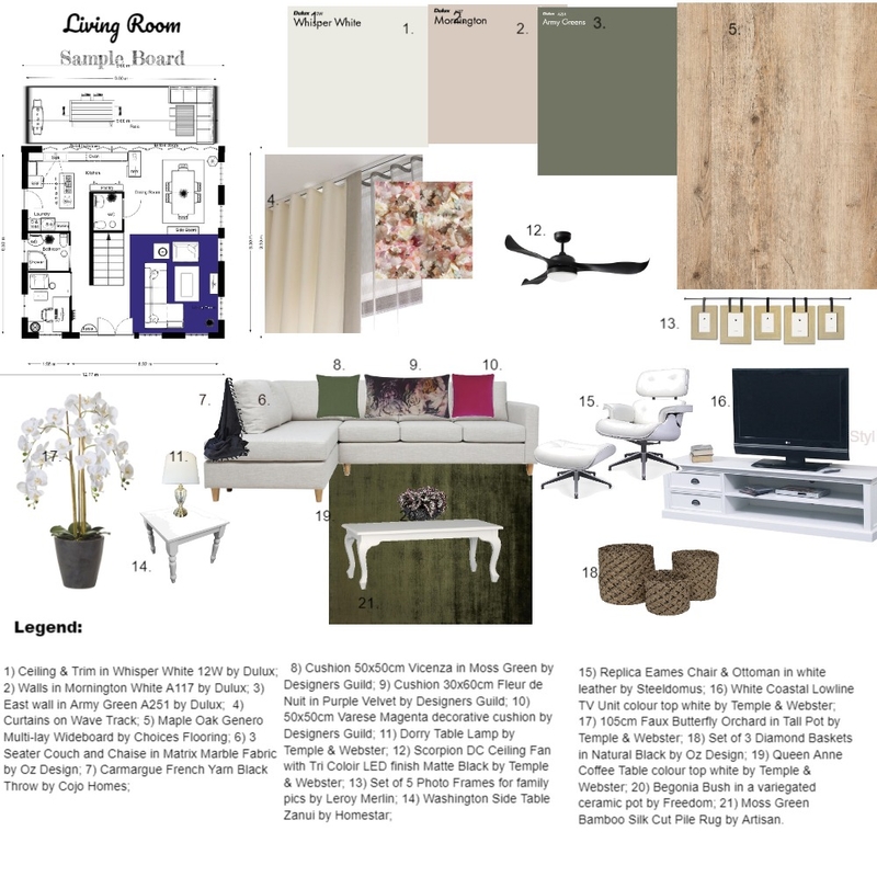 Module 9 Mood Board by Kathy Crichton on Style Sourcebook