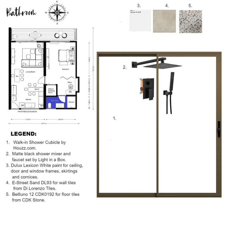 Module 10 Bathroom Mood Board by Kathy Crichton on Style Sourcebook