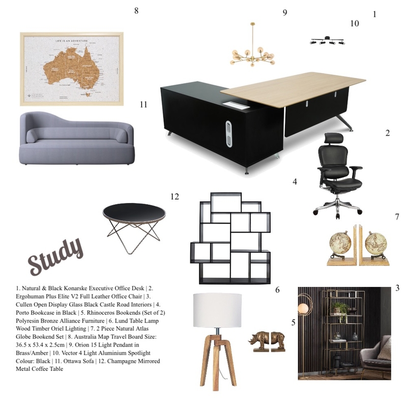 Study Mood Board by Habiba on Style Sourcebook