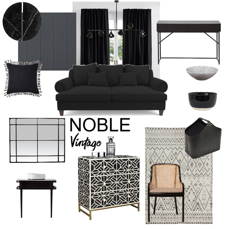 moody blacks Mood Board by lauriexxoo on Style Sourcebook