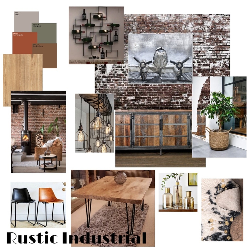 Rustic Industrial Mood Board by Sumara du Preez on Style Sourcebook