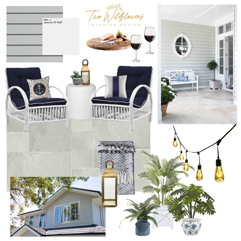 Hamptons Courtyard Mood Board by Two Wildflowers on Style Sourcebook