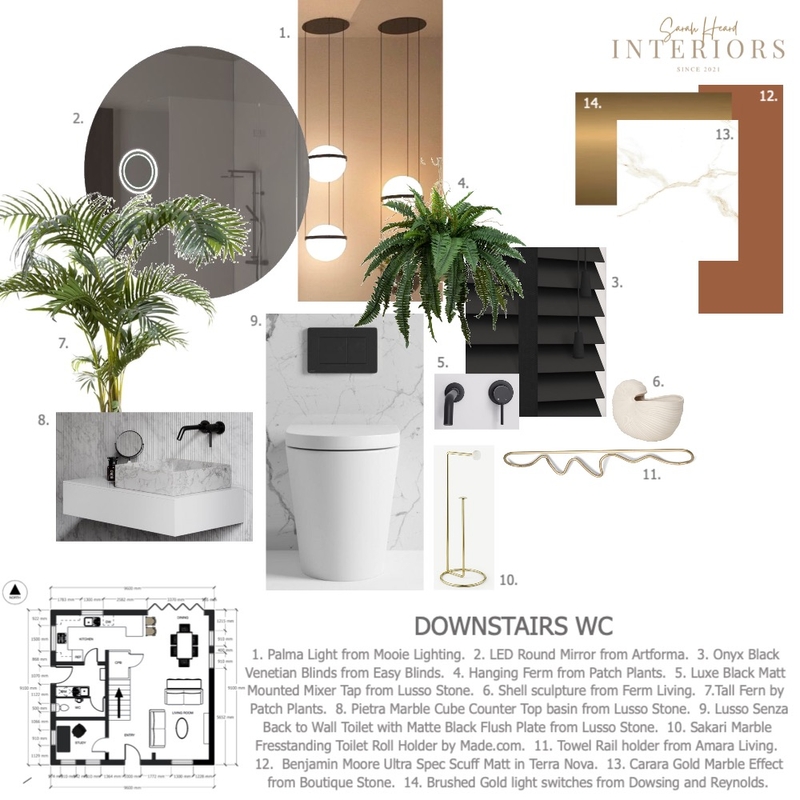 Sarah Heard Interiors - WC Mood Board by sarahkheard on Style Sourcebook