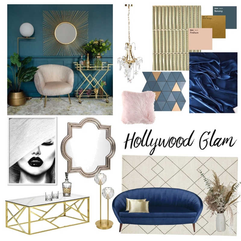 Hollywood Glam Mood Board by Housley Interiors on Style Sourcebook