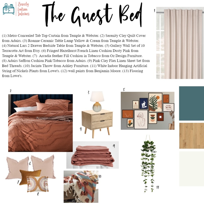 IDI Guest Bed Mood Board by Beverly Zaske on Style Sourcebook