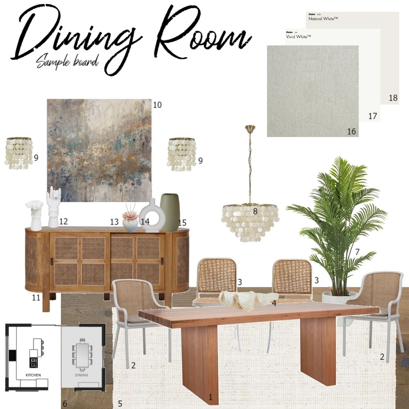 Dining sample board Mood Board by nourtareka on Style Sourcebook