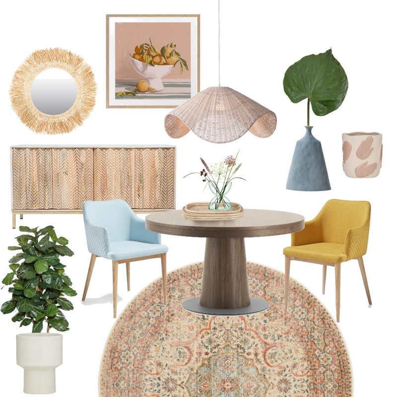 Round Dining Mood Board by Studio Cloche on Style Sourcebook
