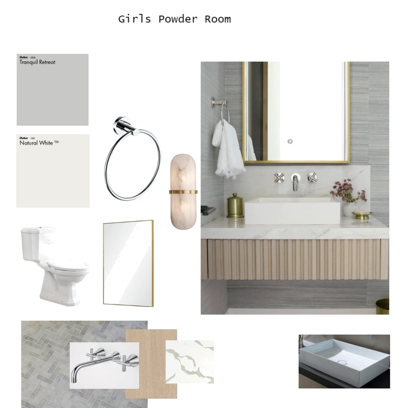 Girls Powder Room Mood Board by Creative Solutions on Style Sourcebook