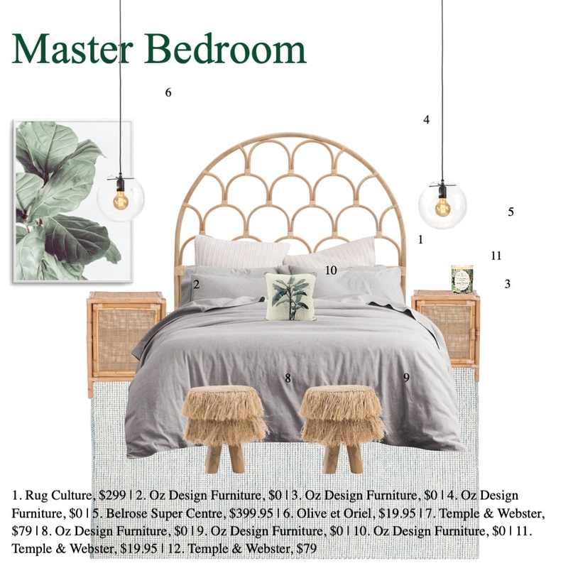 Master Bedroom Mood Board by Bells & Co. Interiors on Style Sourcebook