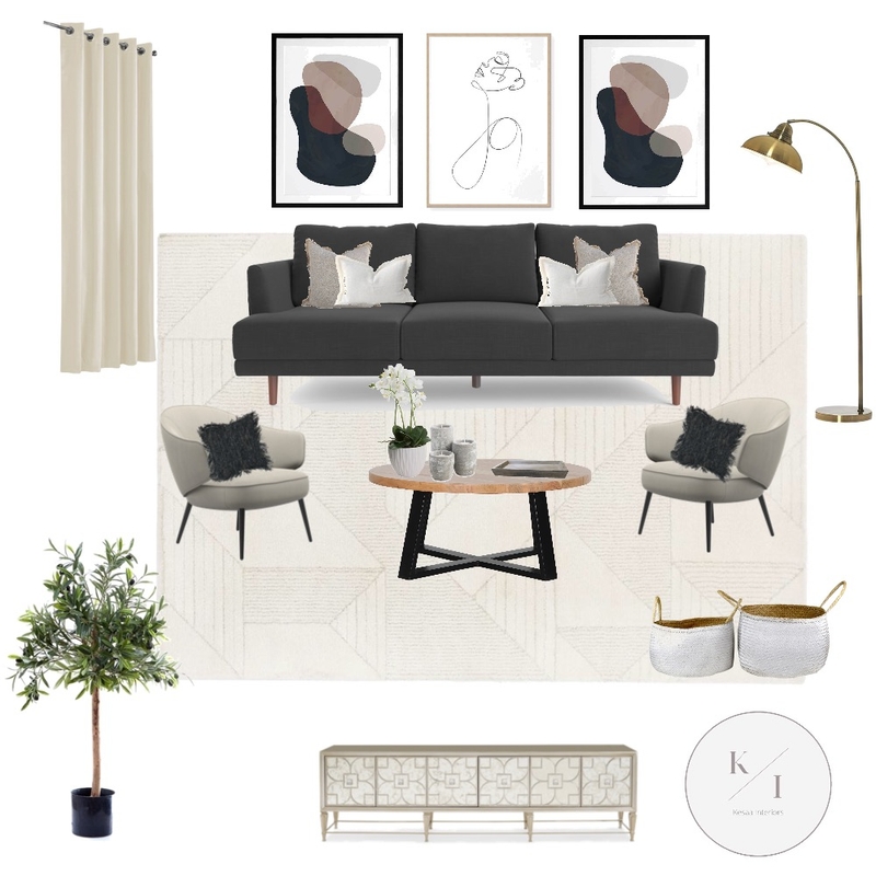 Living Room Mood Board by Kesaa Interiors on Style Sourcebook