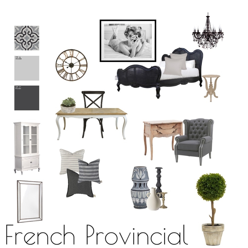 French Provincial Mood Board by Designlust on Style Sourcebook