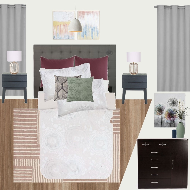 B4 - BEDROOM - MODERN - PINK & GREY Mood Board by Taryn on Style Sourcebook