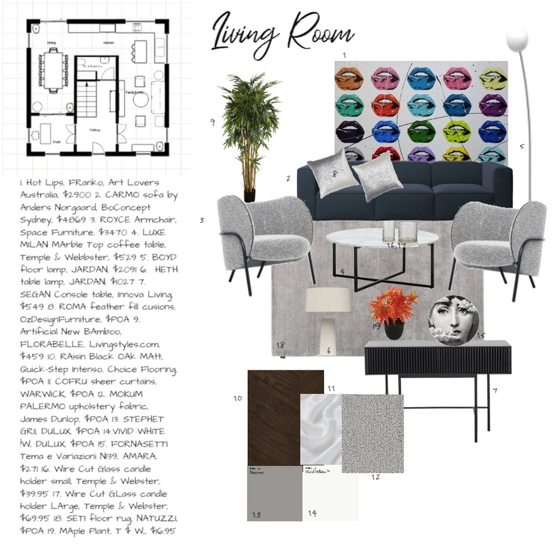 Living room Mood Board by Anna Eykhorn on Style Sourcebook