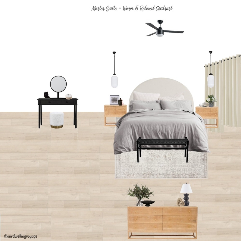 Master Suite - Warm & Relaxed Contrast Mood Board by Casa Macadamia on Style Sourcebook