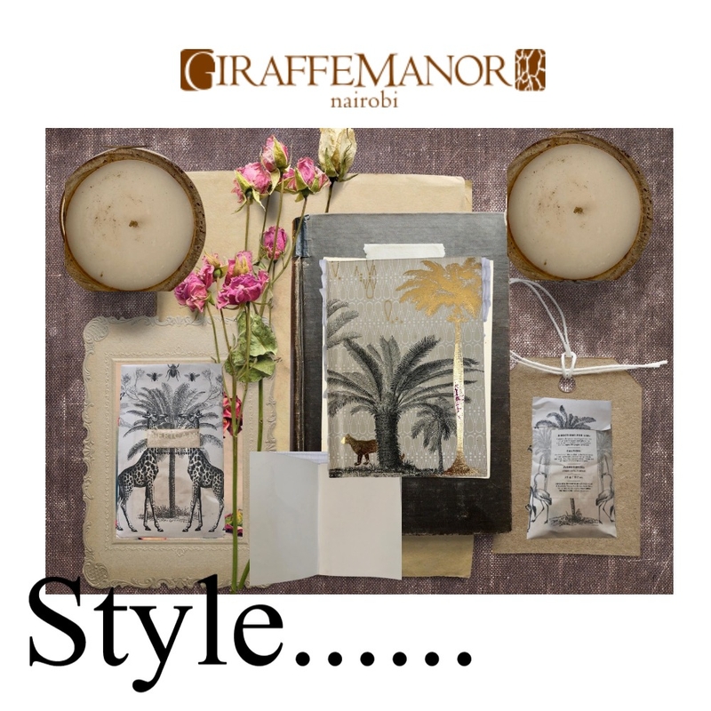 GIRAFFE MANOR Interior Design Mood Board by coolbags